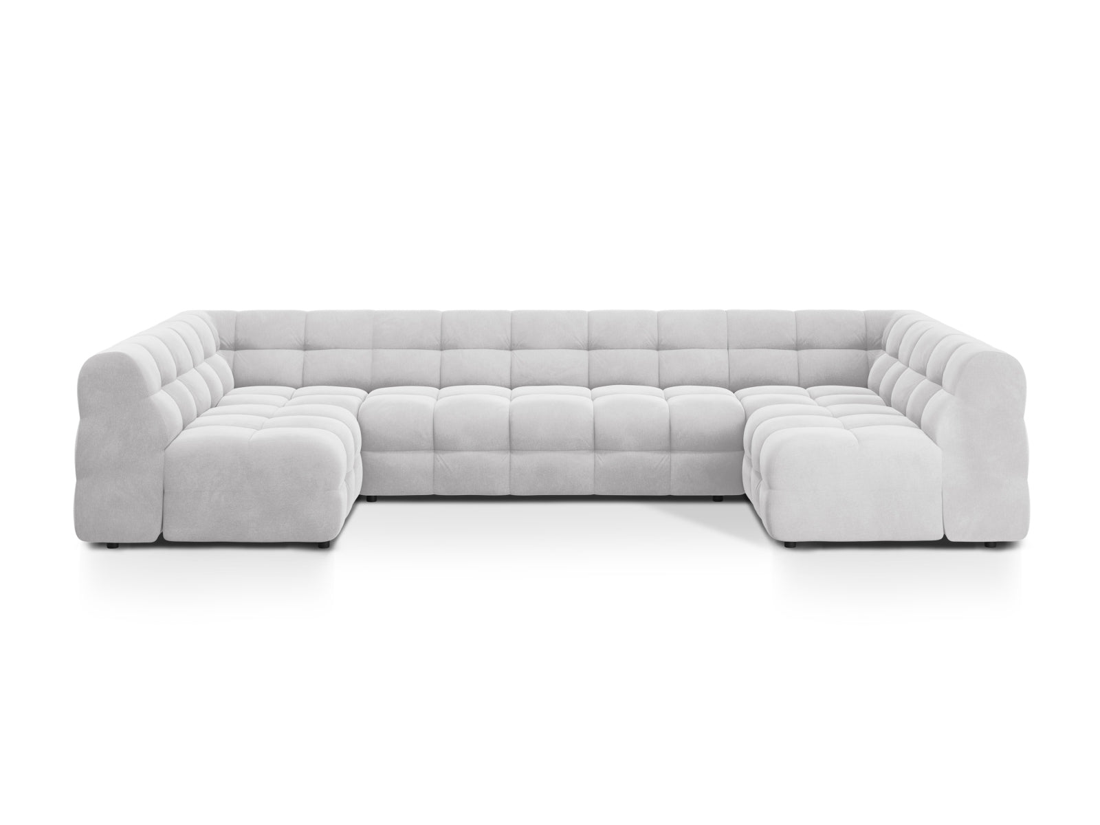 Kendal Panoramic Sofa, 7 Seats, 372x203 cm — Light Grey