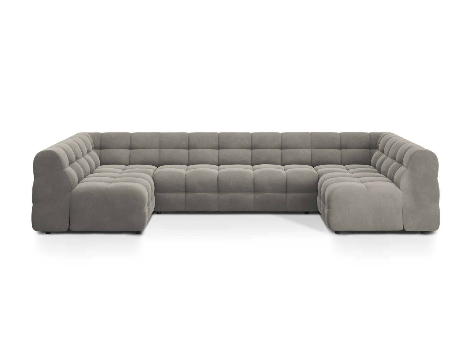 Kendal Panoramic Sofa, 7 Seats, 372x203 cm — Dark Grey