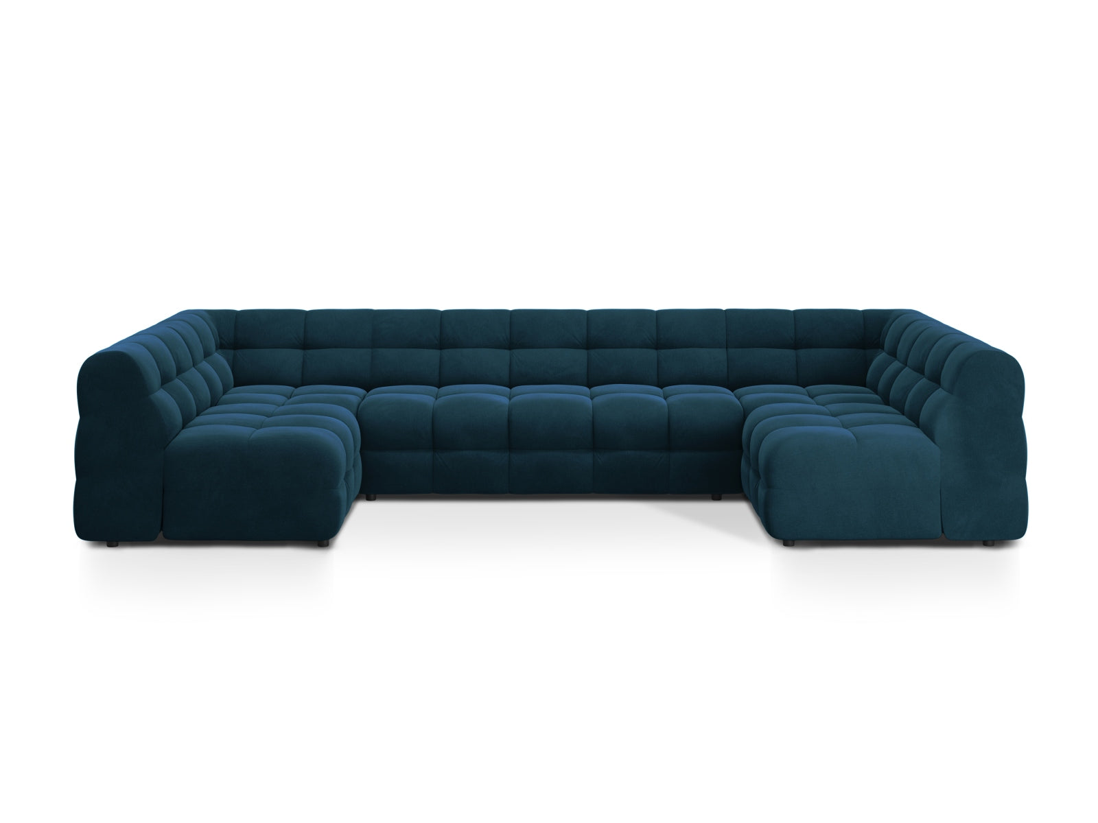 Kendal Panoramic Sofa, 7 Seats, 372x203 cm — Navy Blue