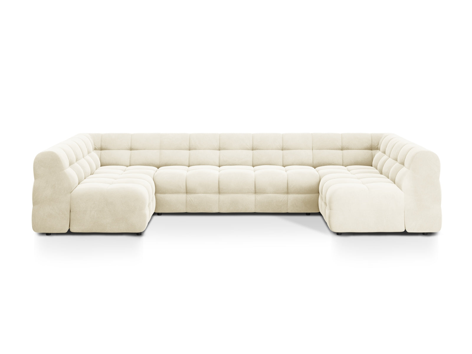 Kendal Panoramic Sofa, 7 Seats, 372x203 cm — Ivory