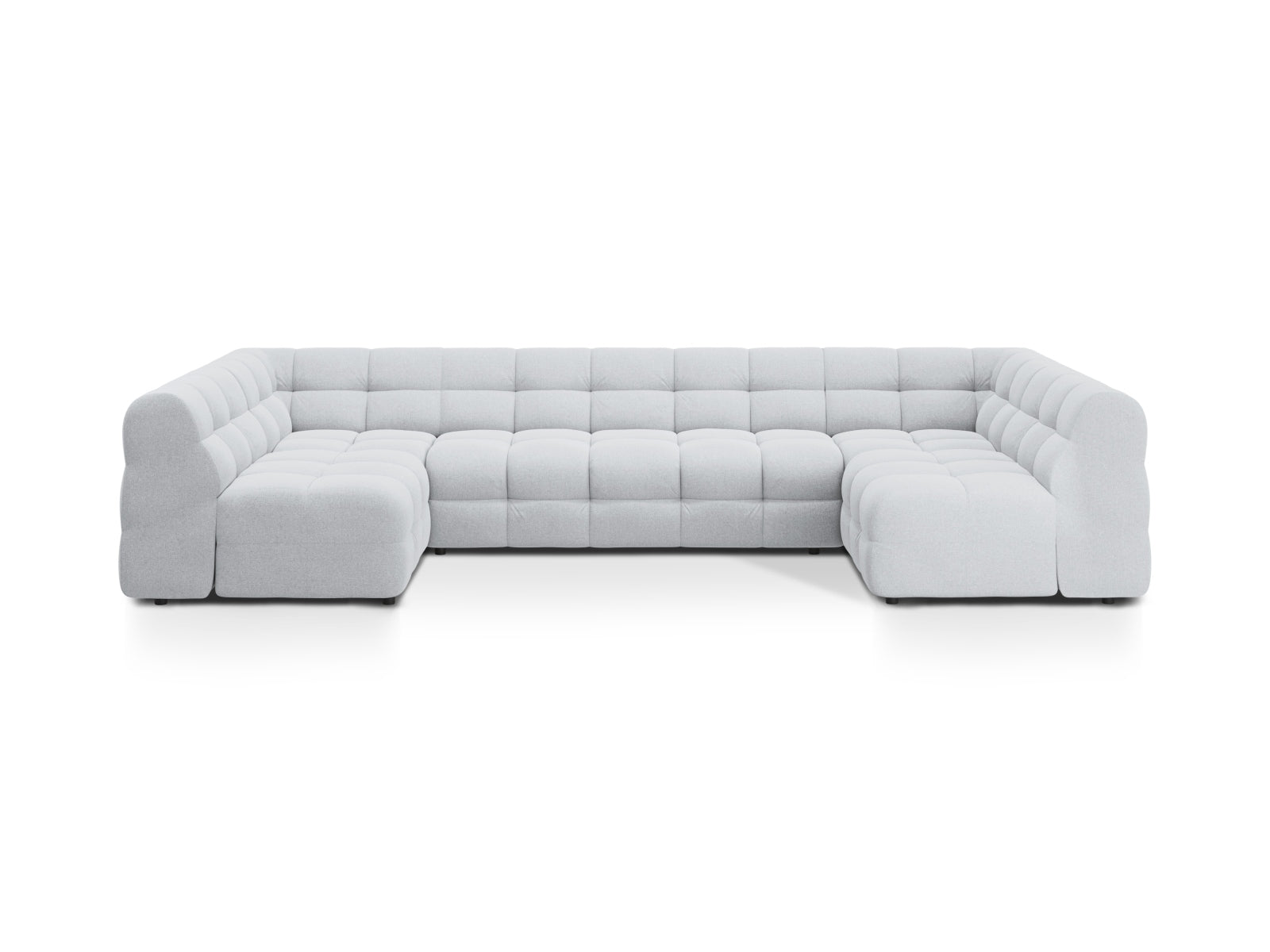 Kendal Panoramic Sofa, 7 Seats, 372x203 cm — Light Grey