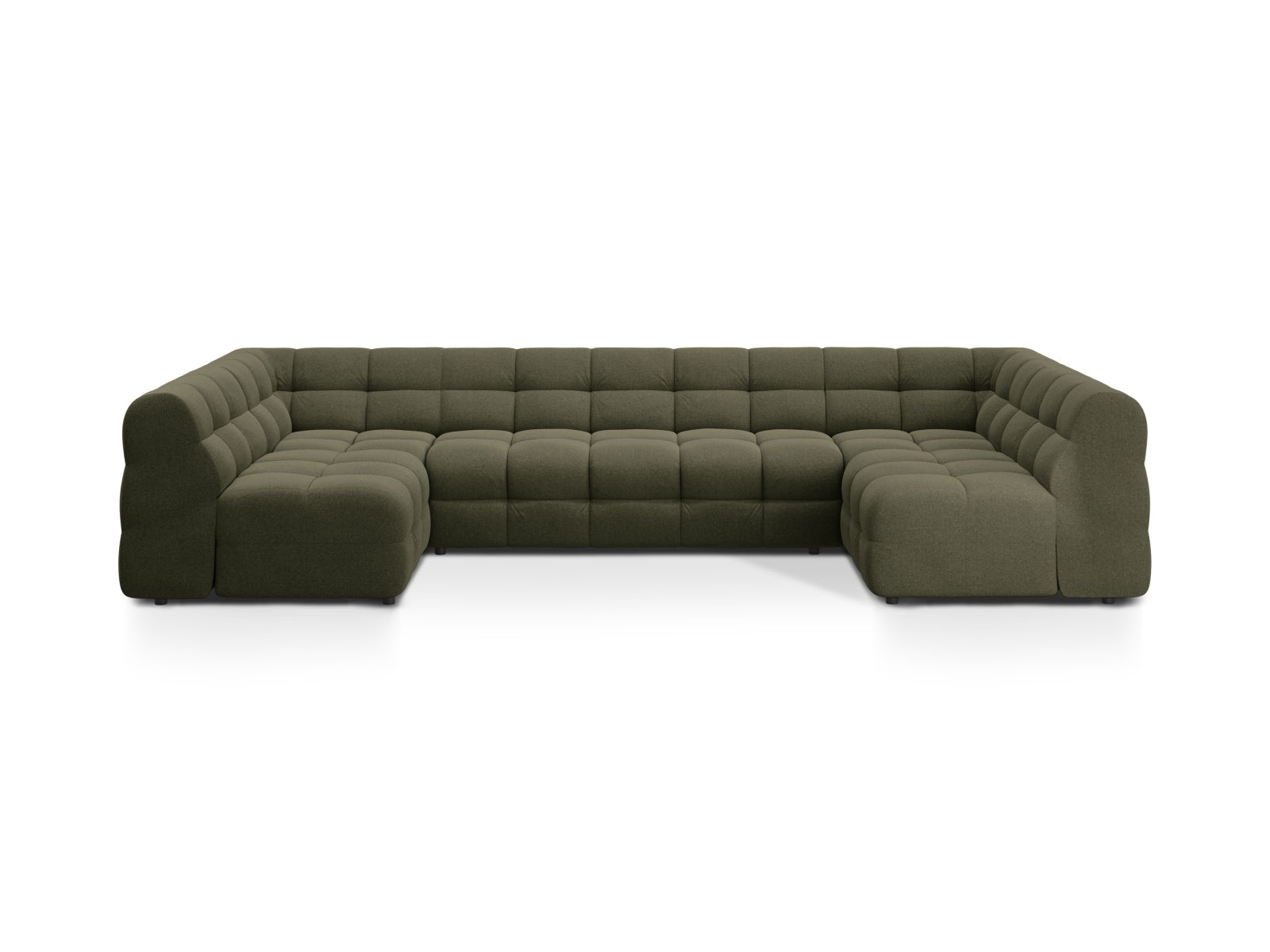 Panoramasofa Strukturstoff Amazon Green Kendal — Amazon Green