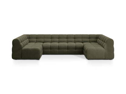 Panoramasofa Strukturstoff Amazon Green Kendal — Amazon Green
