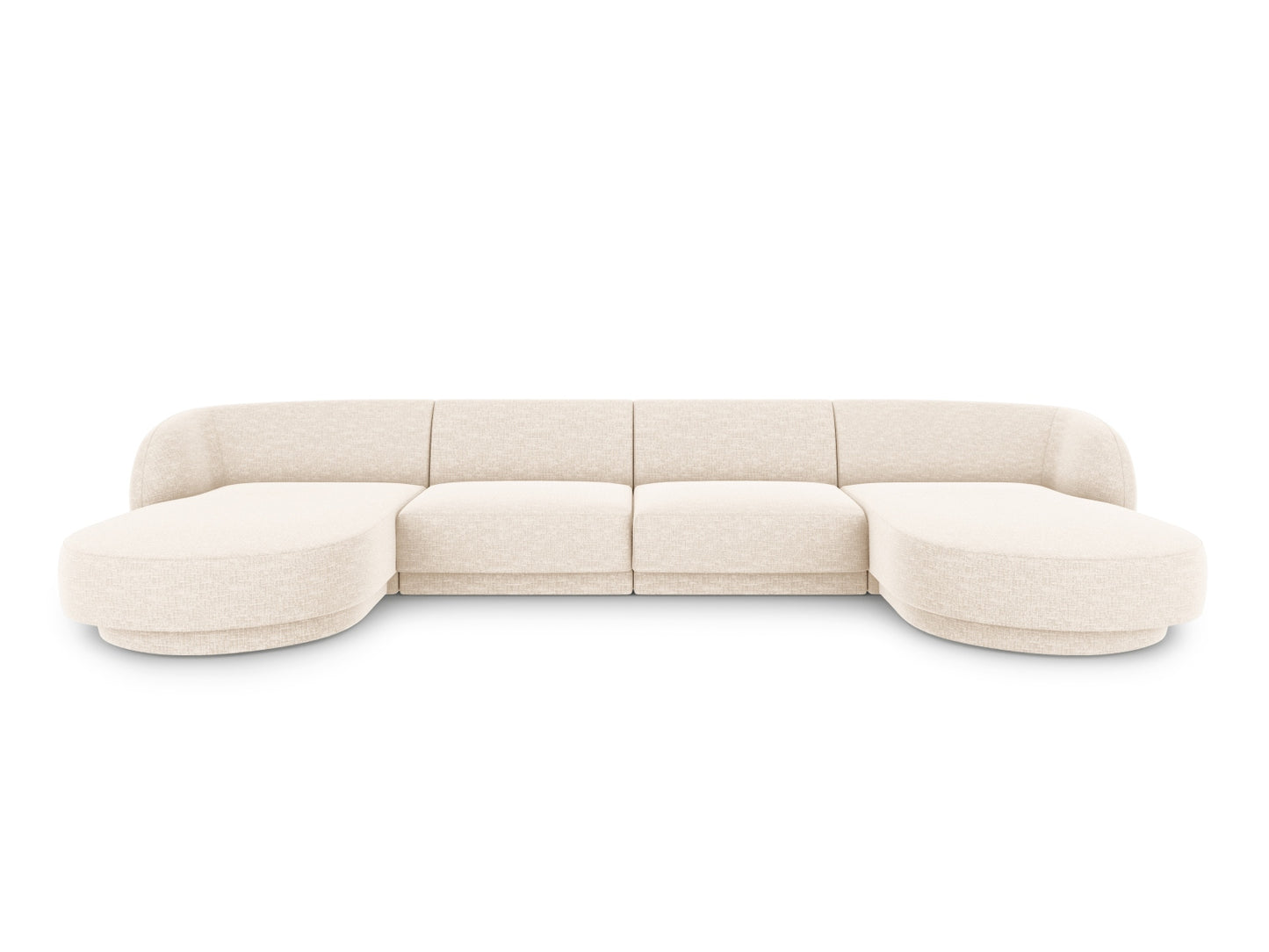 Panoramasofa Chenille Beige Miley — Light Beige