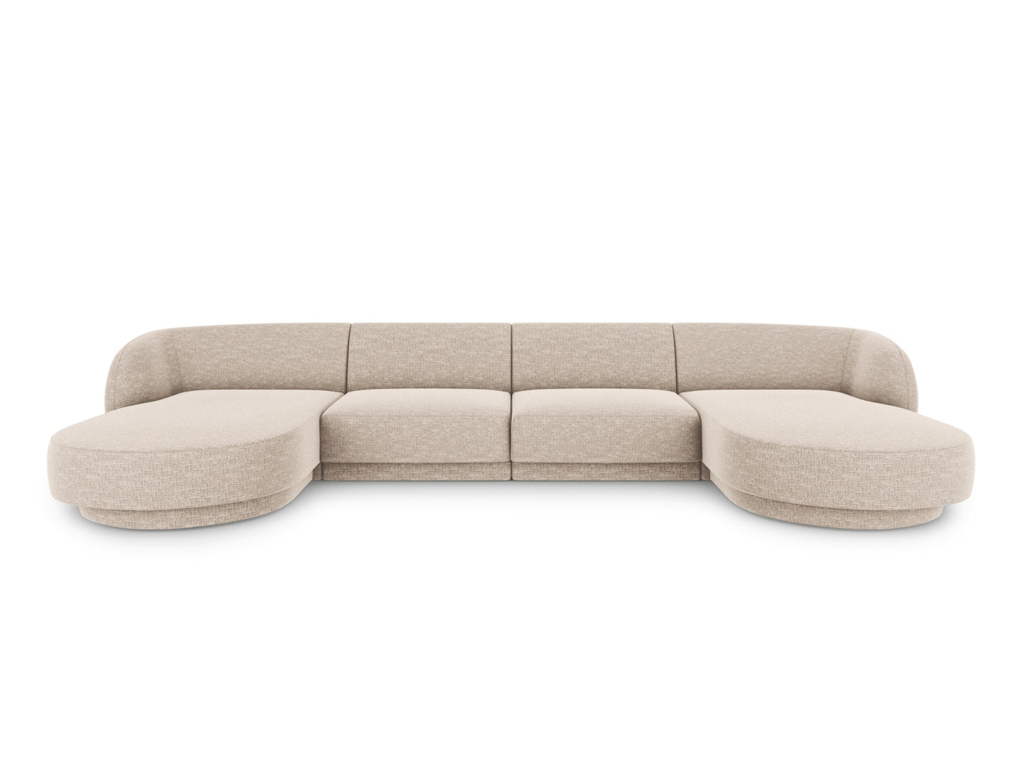 Panoramasofa Chenille Beige Miley — Beige