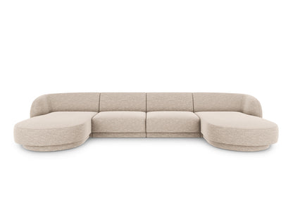 Panoramasofa Chenille Beige Miley — Beige