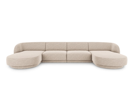 Miley Panoramic Sofa, 5 Seats, 330x156 cm — Beige