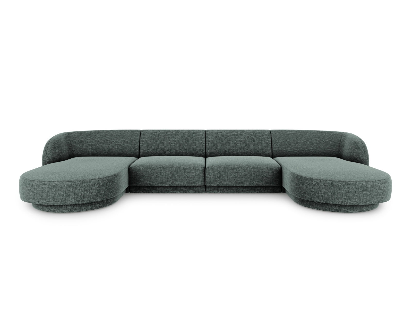 Miley Panoramic Sofa, 5 Seats, 330x156 cm — Petrol
