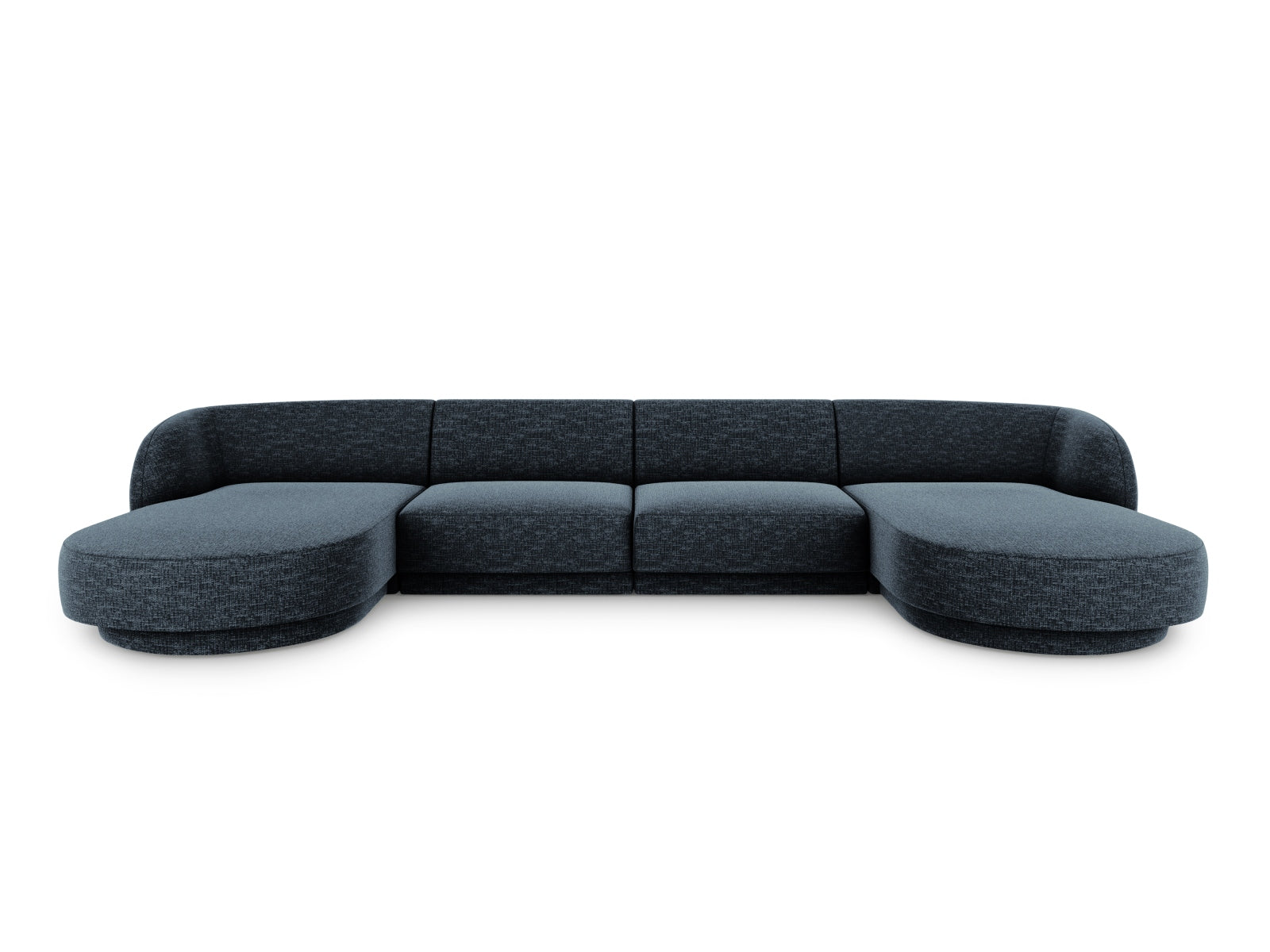 Miley Panoramic Sofa, 5 Seats, 330x156 cm — Royal Blue