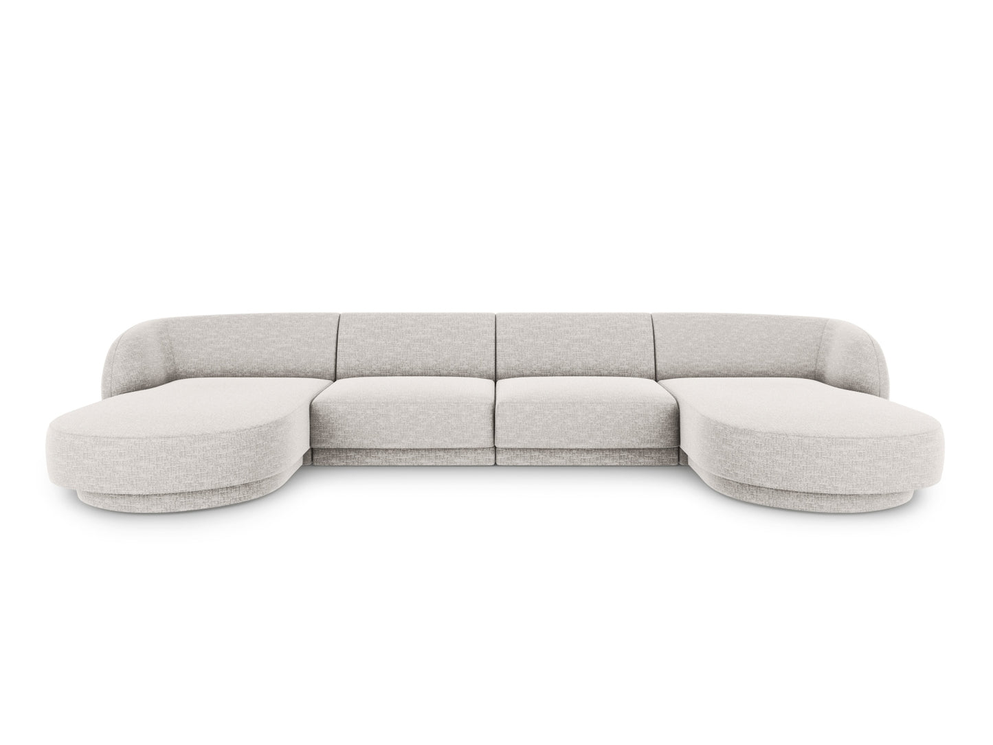 Panoramasofa Chenille Beige Miley — Light Grey