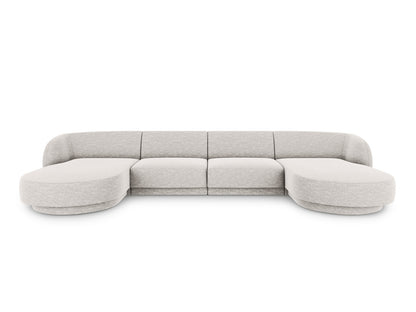 Panoramasofa Chenille Beige Miley — Light Grey