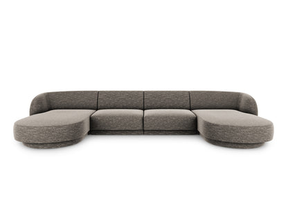 Panoramasofa Chenille Beige Miley — Grey
