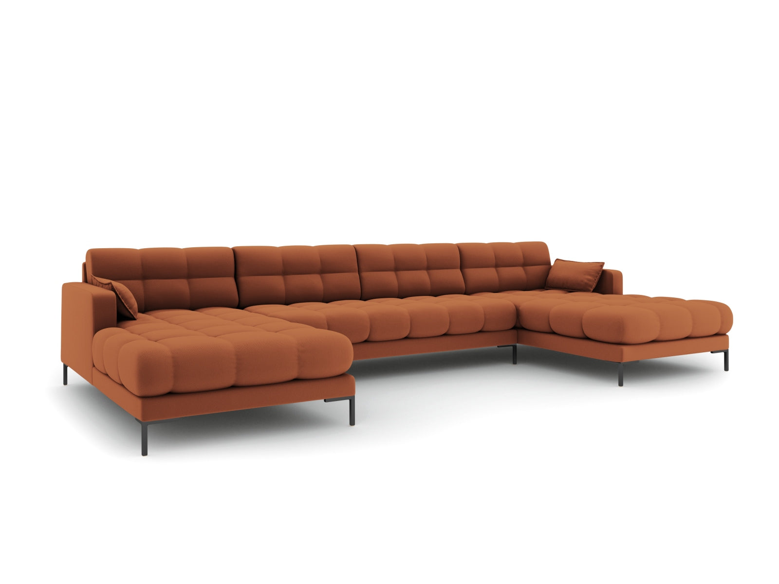 Mamaia Panoramic Sofa, 6 Seats, 383x185 cm — Brick