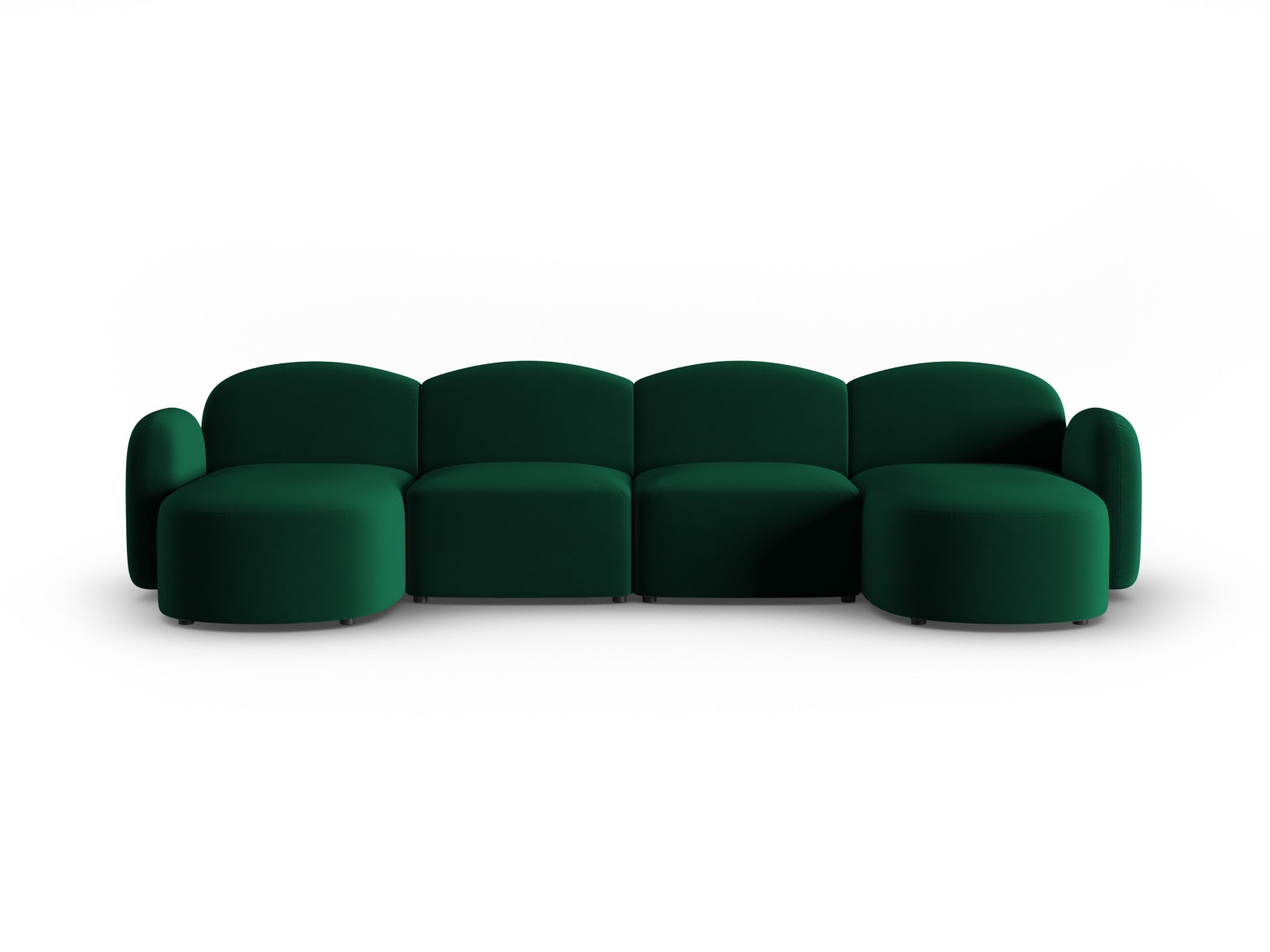 Blair Panoramic Sofa, 6 Seats, 354x167 cm — Bottle Green