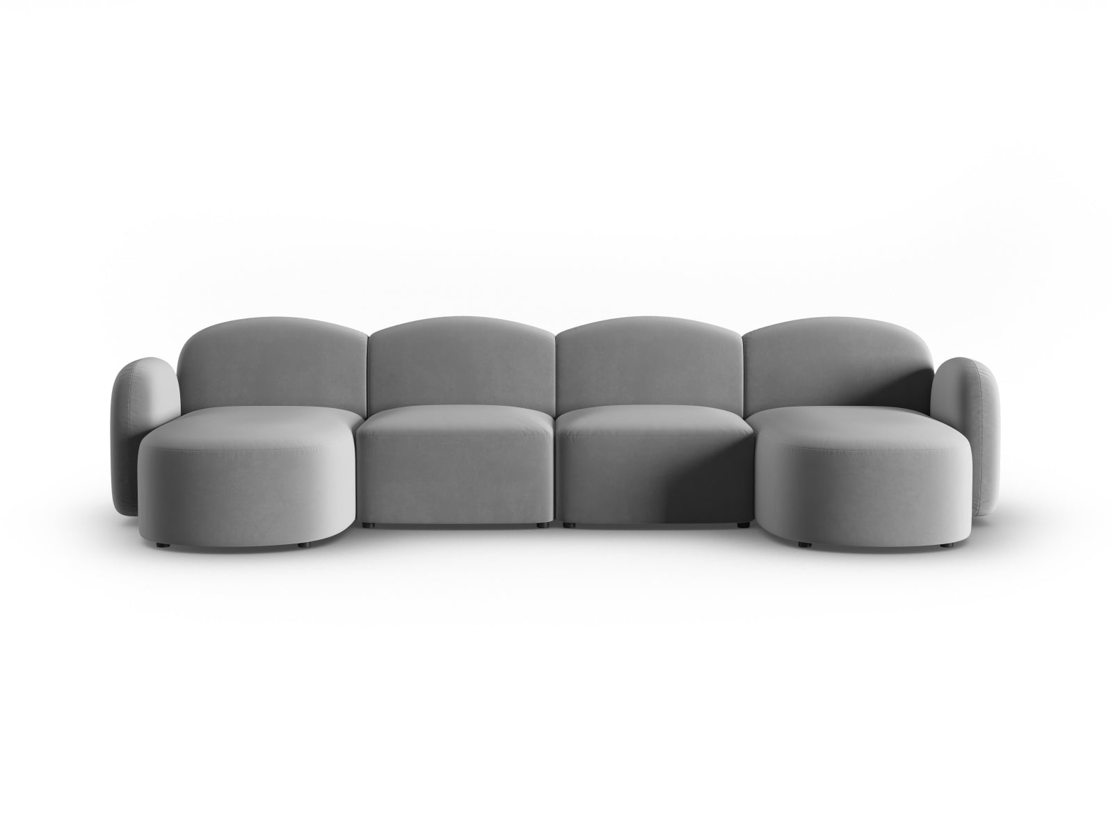 Blair Panoramic Sofa, 6 Seats, 354x167 cm — Grey