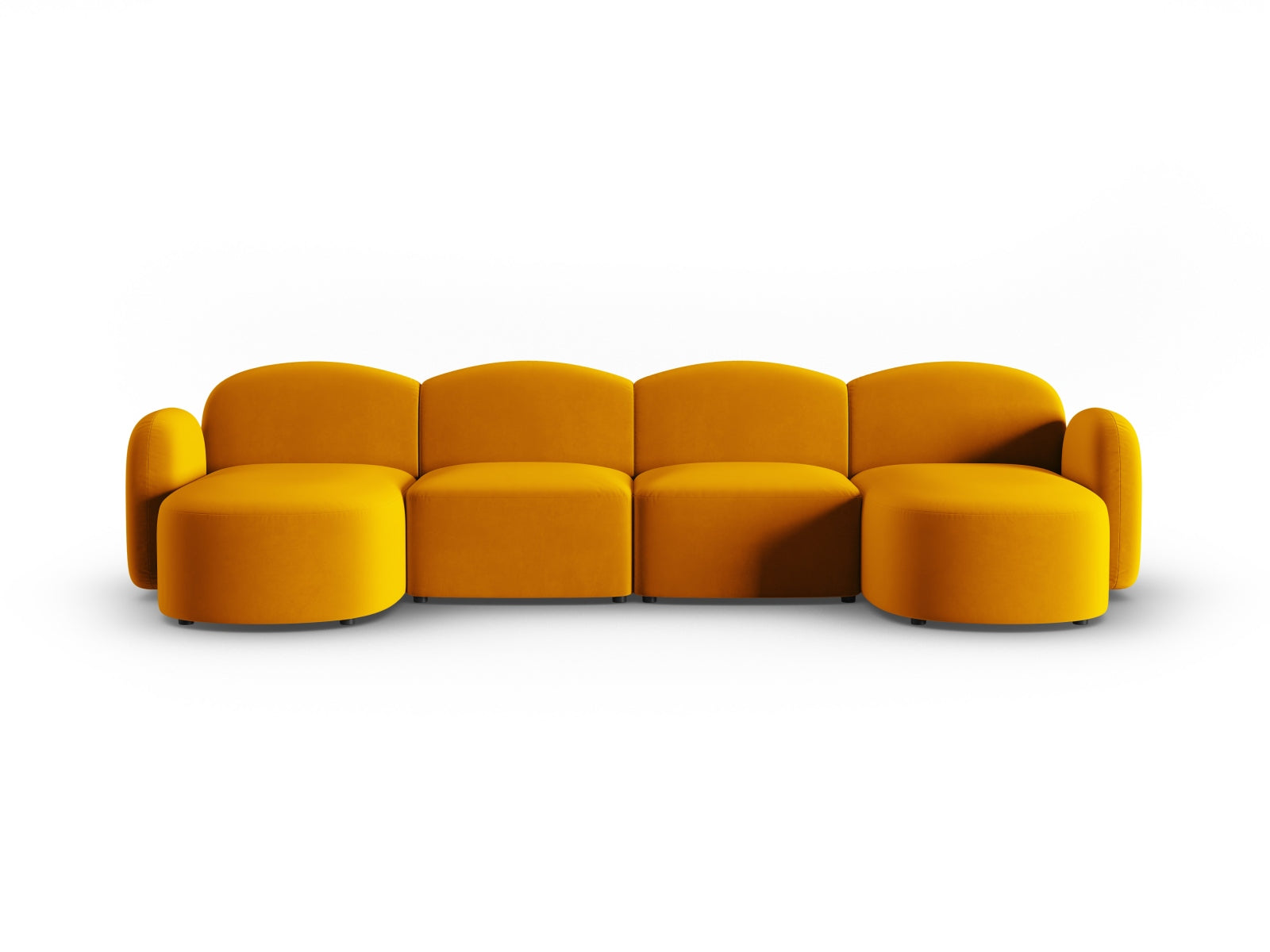 Blair Panoramic Sofa, 6 Seats, 354x167 cm — Yellow