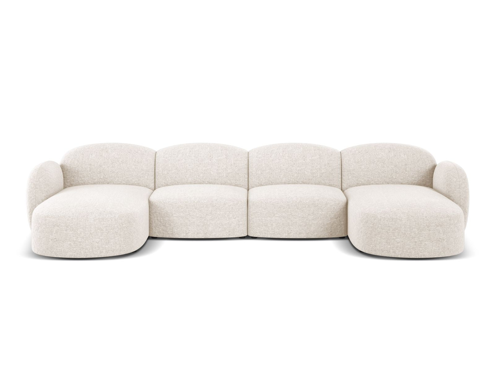 Blair Panoramic Sofa, 6 Seats, 354x167 cm — Light Beige