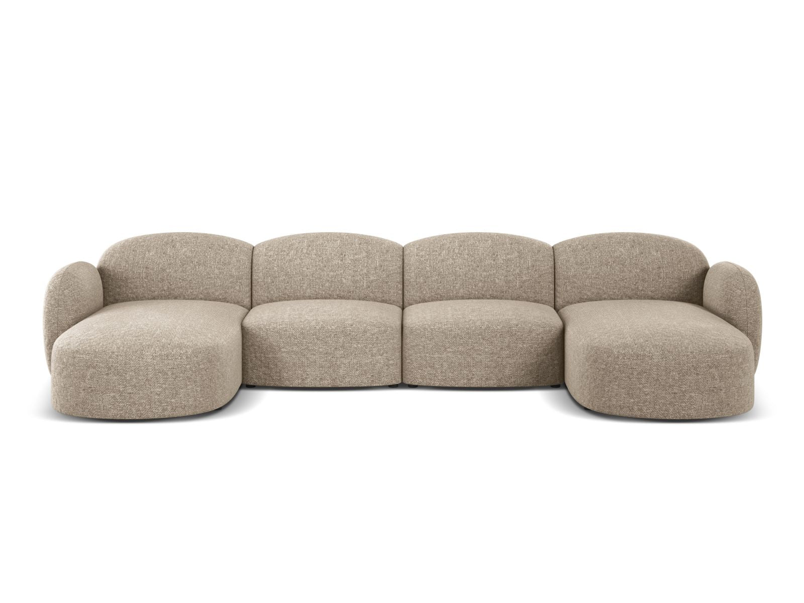 Blair Panoramic Sofa, 6 Seats, 354x167 cm — Dark Beige