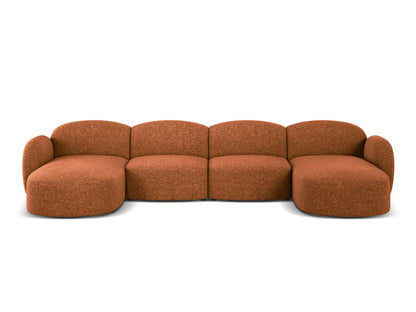 Panoramasofa Chenille Anthrazit Blair — Brick