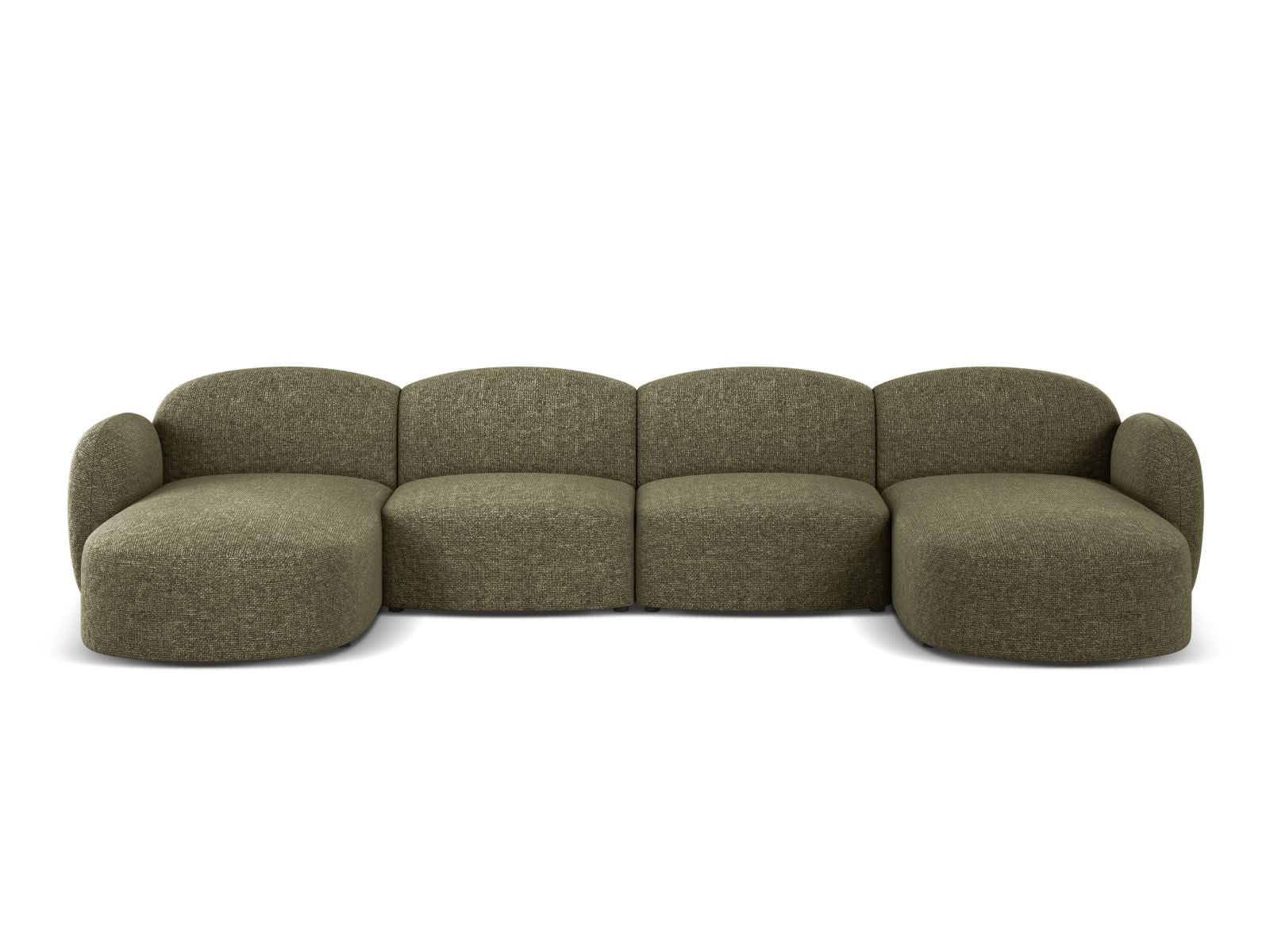 Blair Panoramic Sofa, 6 Seats, 354x167 cm — Green