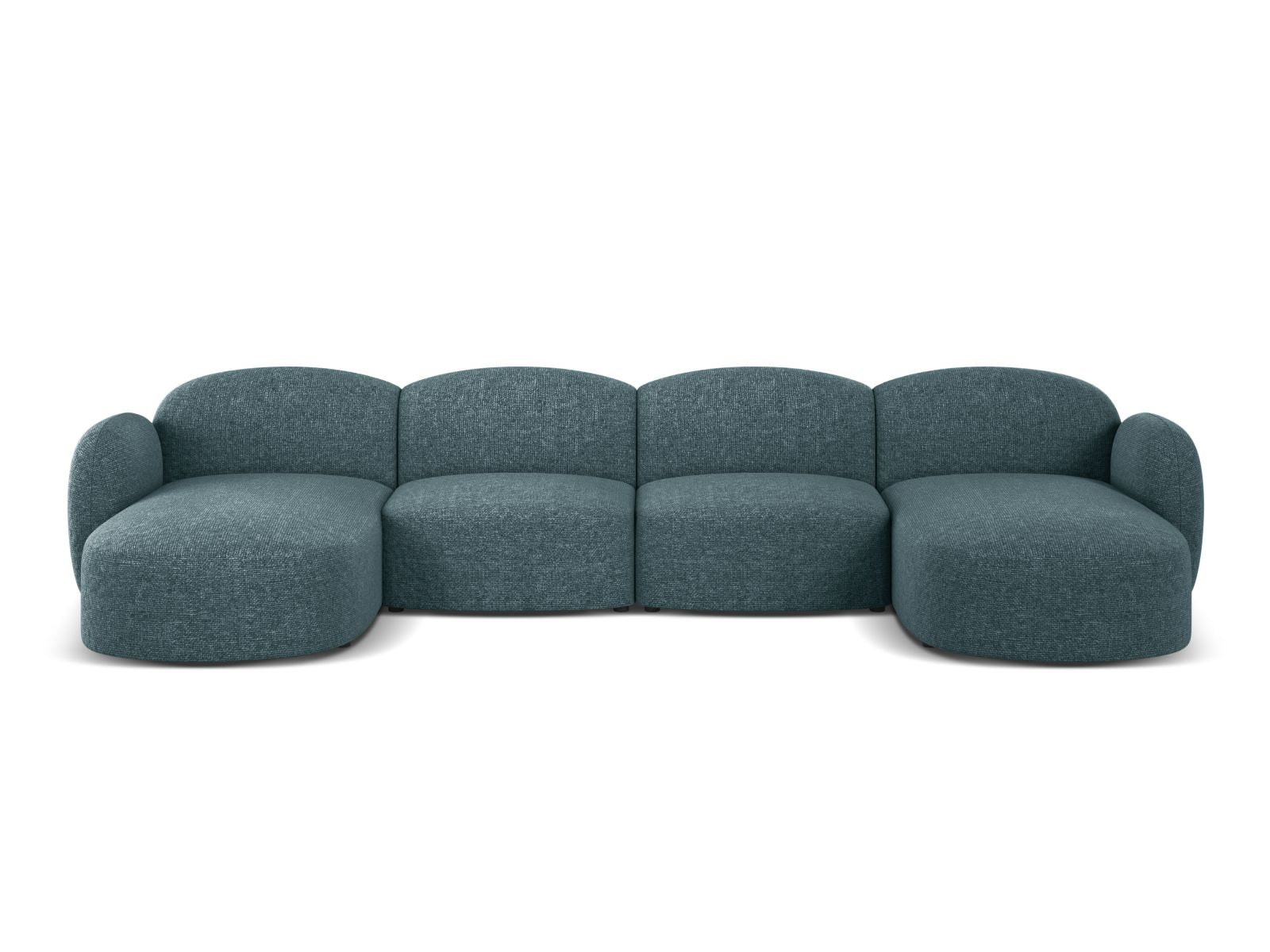 Blair Panoramic Sofa, 6 Seats, 354x167 cm — Light Blue