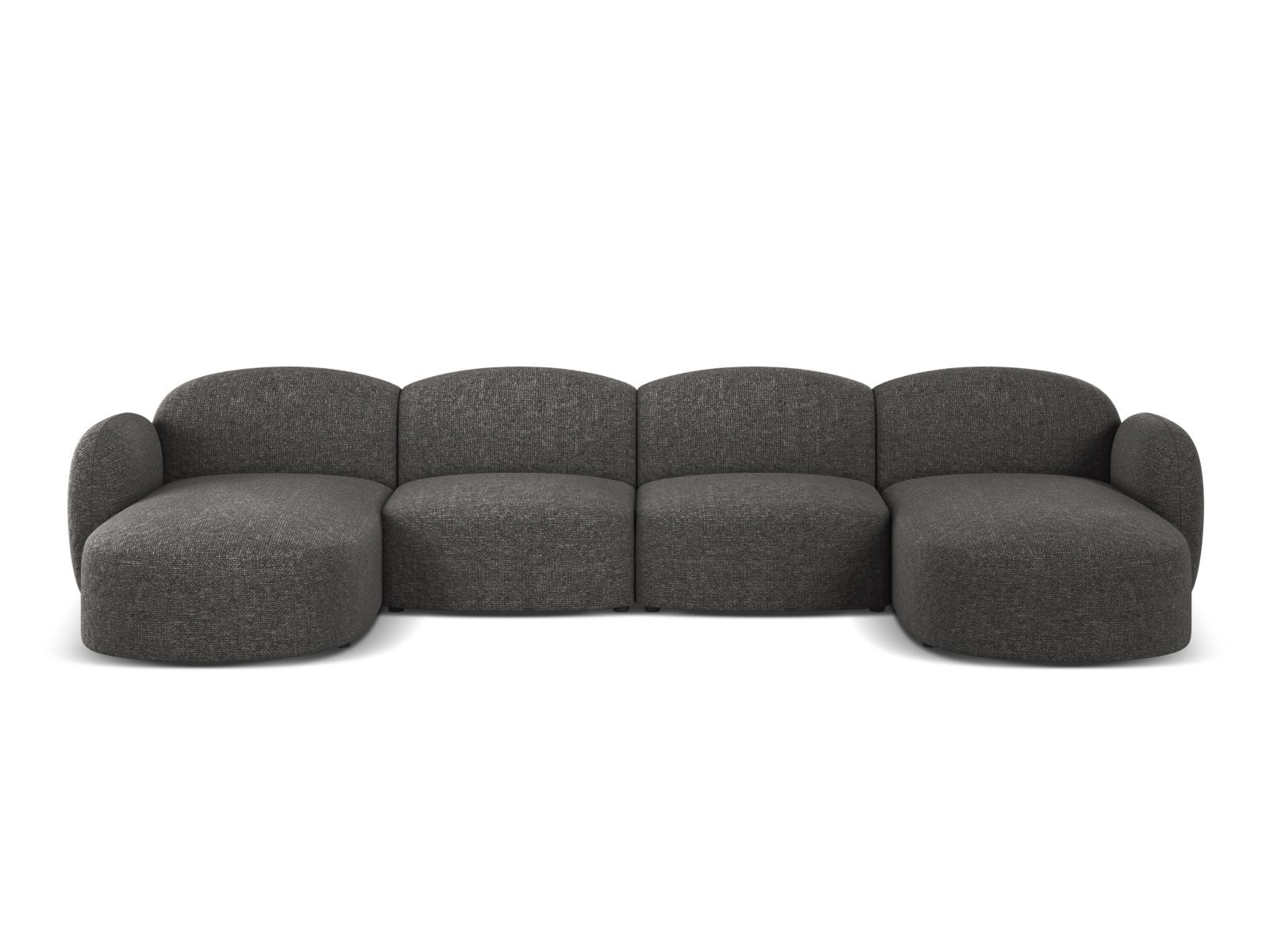 Blair Panoramic Sofa, 6 Seats, 354x167 cm — Dark Grey