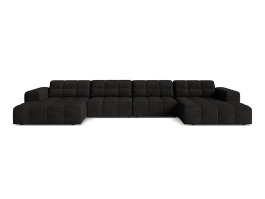 Jennifer Panoramic Sofa, 6 Seats, 375x167 cm — Anthracite