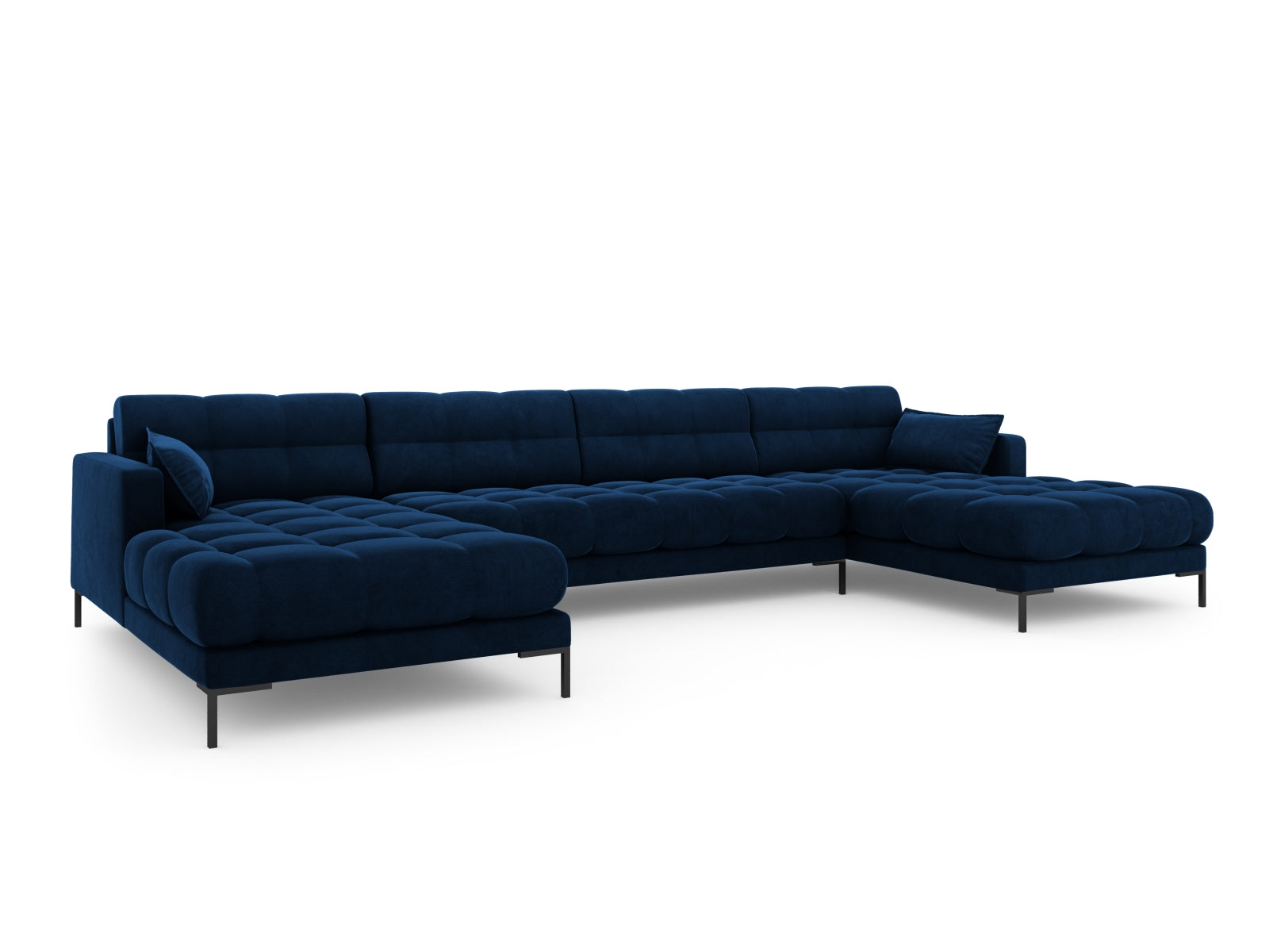 Mamaia Panoramic Sofa, 6 Seats, 383x185 cm — Royal Blue