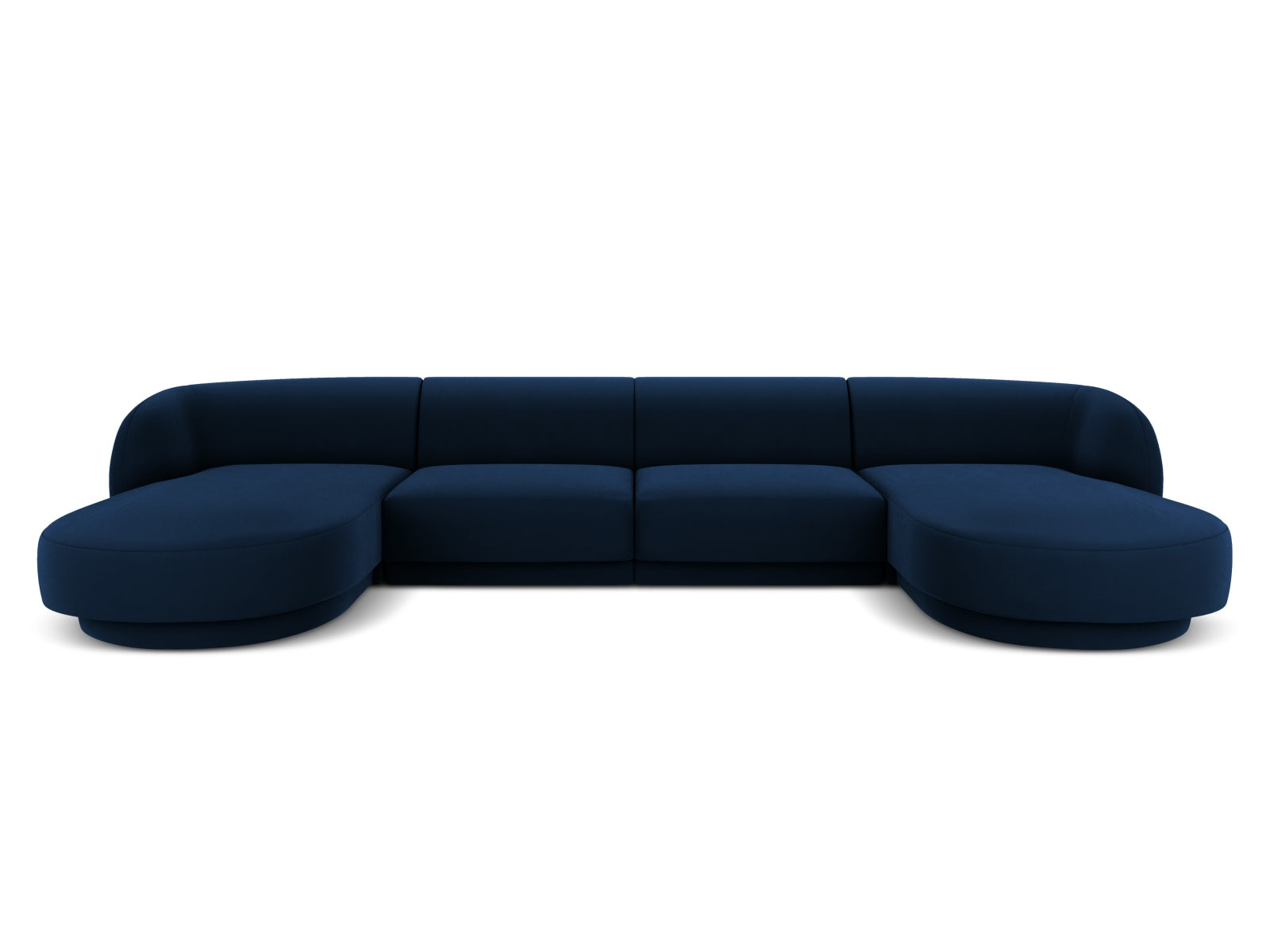 Miley Panoramic Sofa, 5 Seats, 330x156 cm — Royal Blue