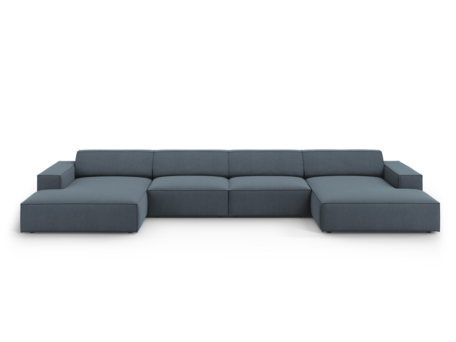 Jodie Modular Panoramic Sofa, 6 Seats, 364x162 cm — Blue