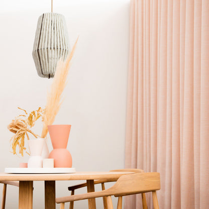 Wool & Wood Pendant Light — Cylinder