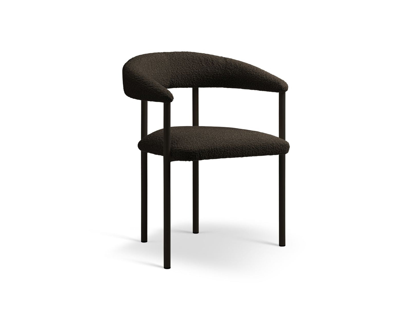 Lea Set of 2 Chairs, 56.5x53.5 cm — Brown / Black