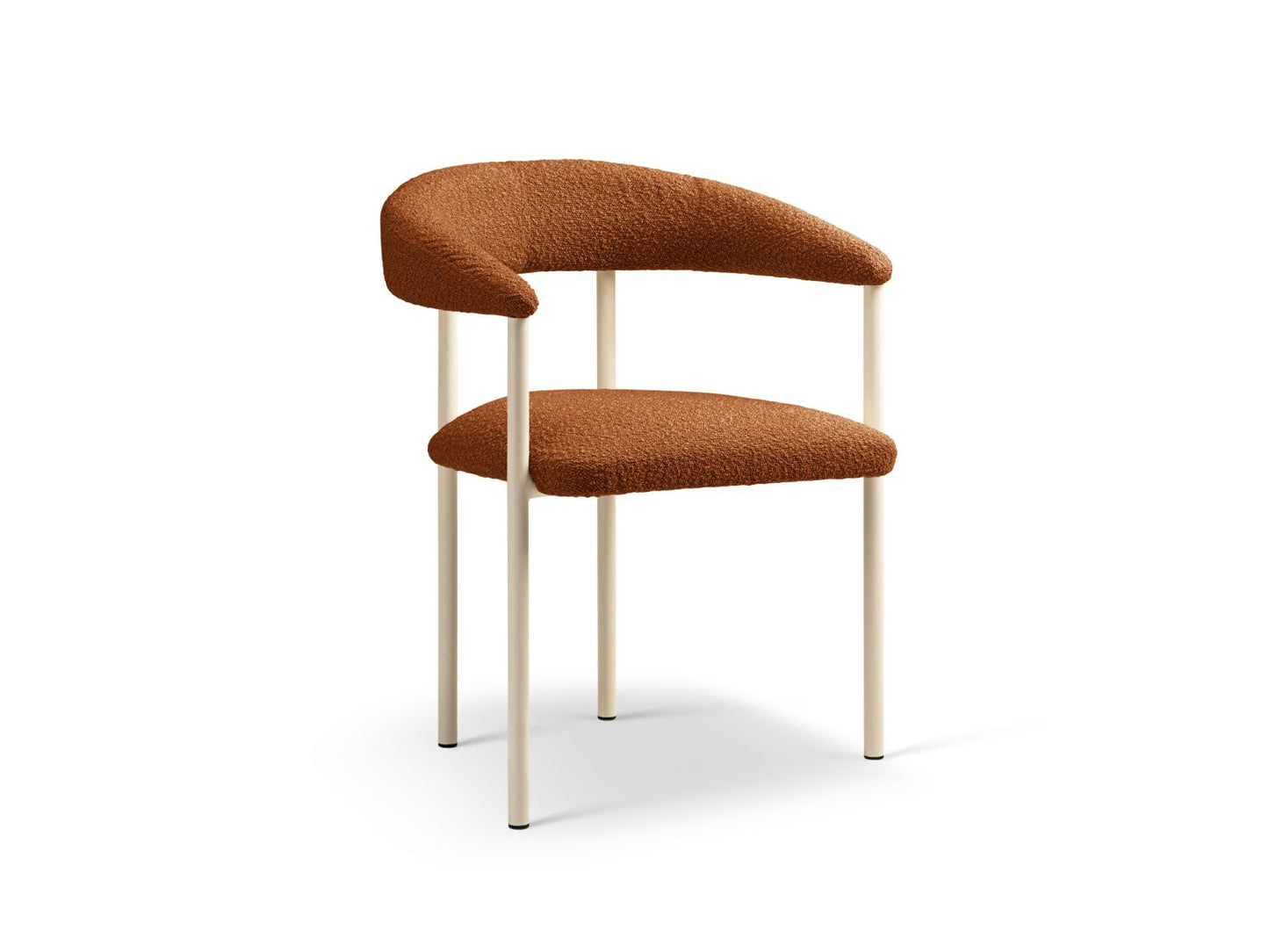 Lea Set of 2 Chairs, 56.5x53.5 cm — Terracotta / Cream