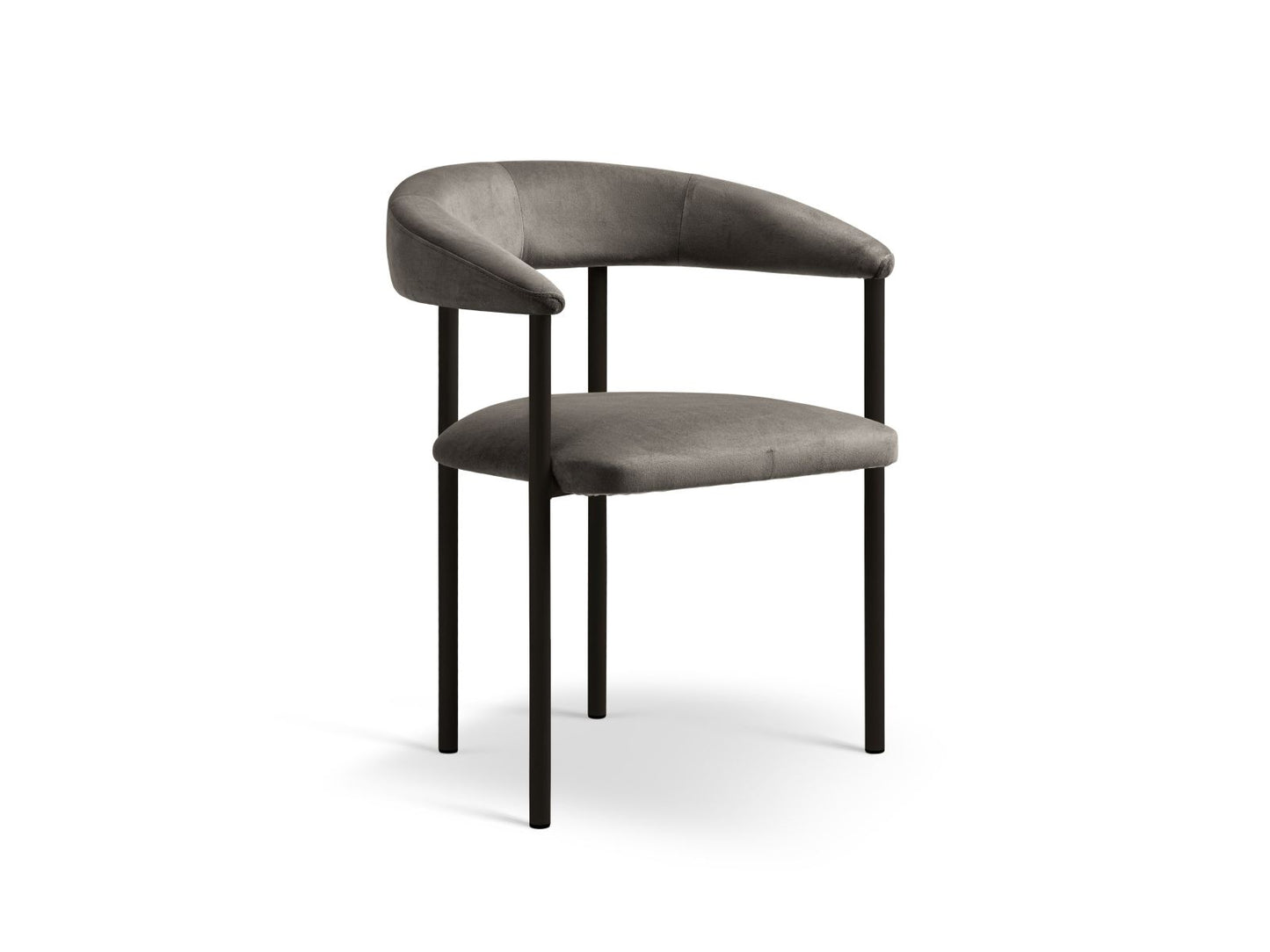 Lea Set 2 Chairs, 56.5x53.5 cm — Dark Grey / Black