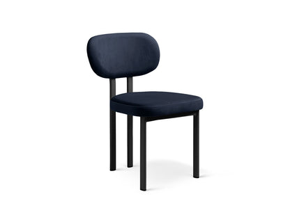 Sam Set of 2 Chairs, 51x52 cm — Black / Black Metal