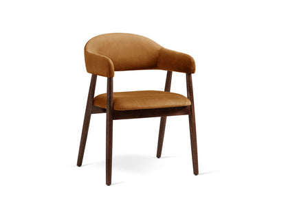 Adra Set Of 2 Chairs, 56x59 cm — Camel / Black Beech Wood