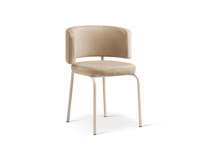 Dora Set of 2 Chairs, 58x57 cm — Almond Beige / Cream