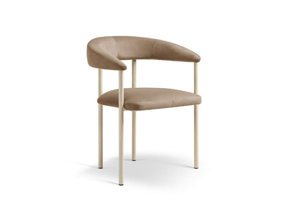 Lea Set 2 Chairs, 56.5x53.5 cm — Almond Beige / Cream