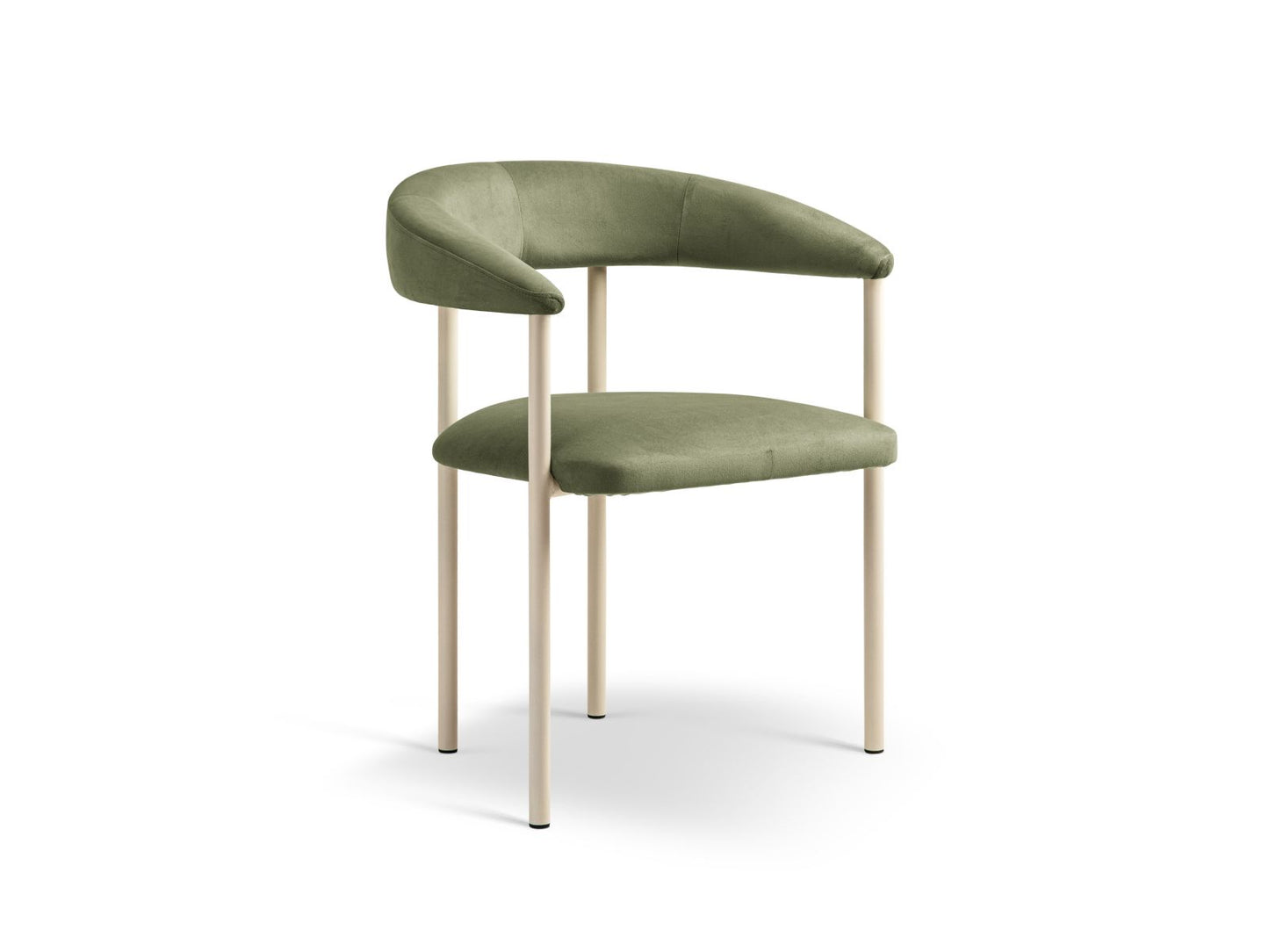 Lea Set 2 Chairs, 56.5x53.5 cm — Green / Cream