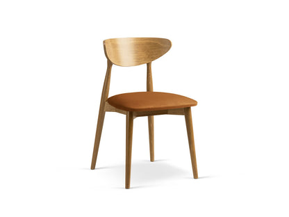 Leon Set of 2 Chairs, 47.5x48 cm — Camel / American Walnut