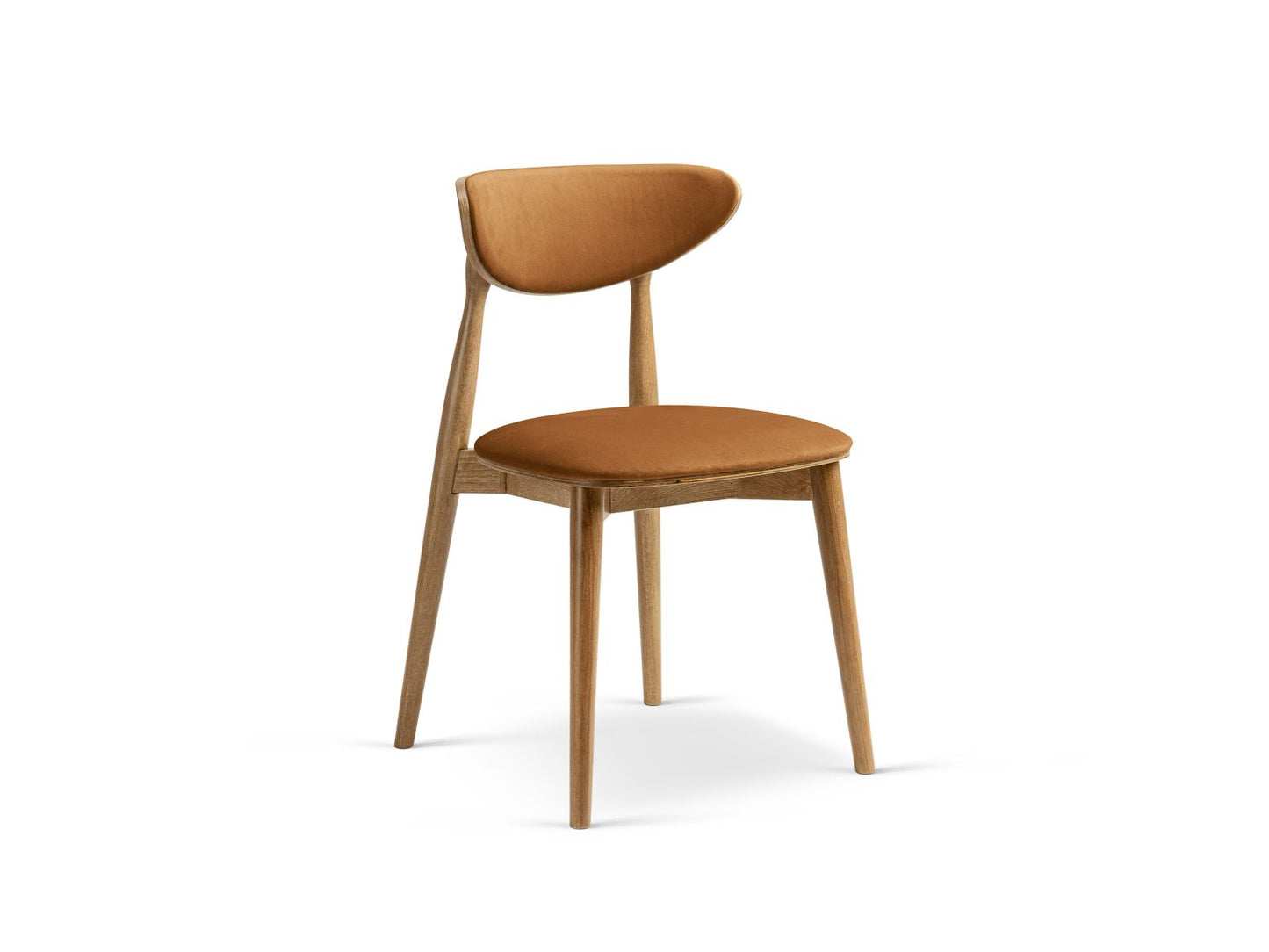 Rina Set of 2 Chairs, 47.5x48 cm — Camel / American Walnut