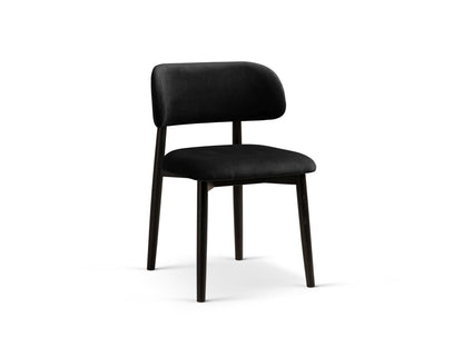 Evan Set of 2 Chairs, 49.5x51 cm — Black / Black Beech Wood