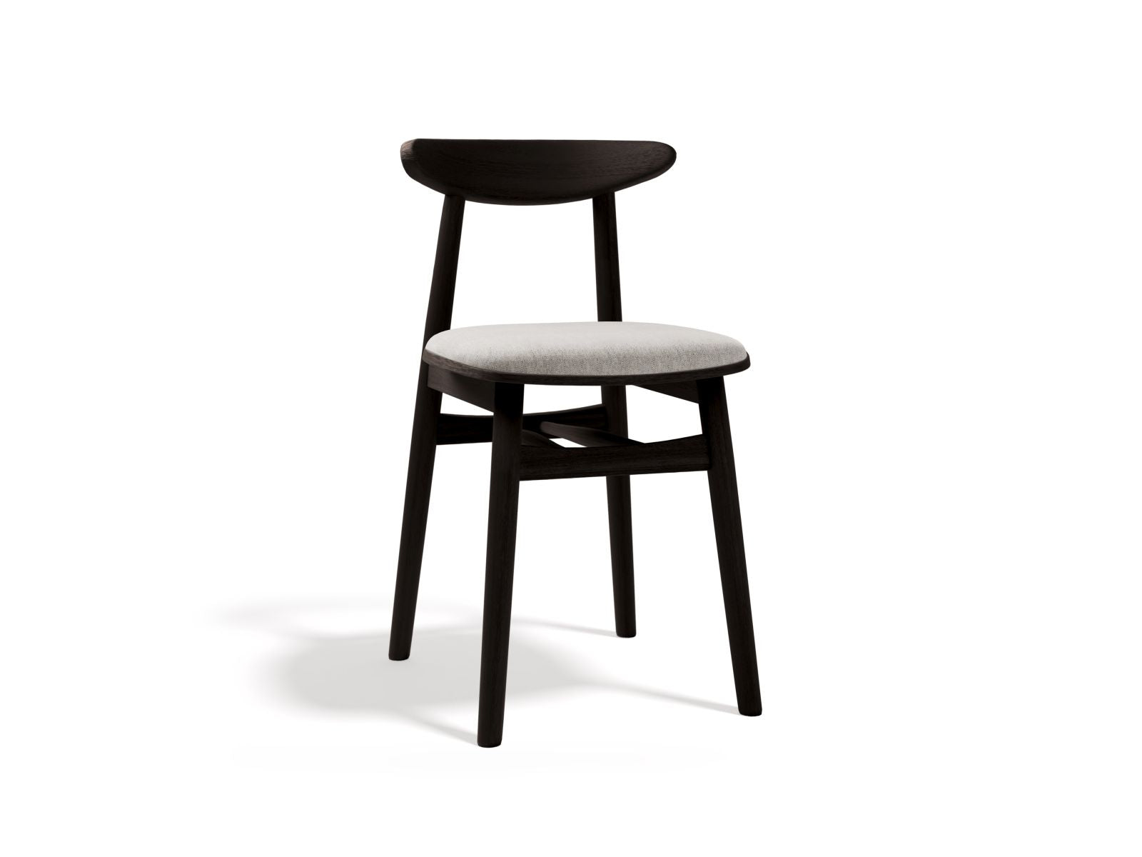 Bony Set Of 2 Chairs, 42x47 cm — Light Grey / Wenge