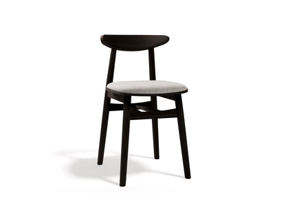 Bony Set Of 2 Chairs, 42x47 cm — Light Grey / Wenge