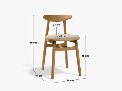 Bony Set Of 2 Chairs, 42x47 cm