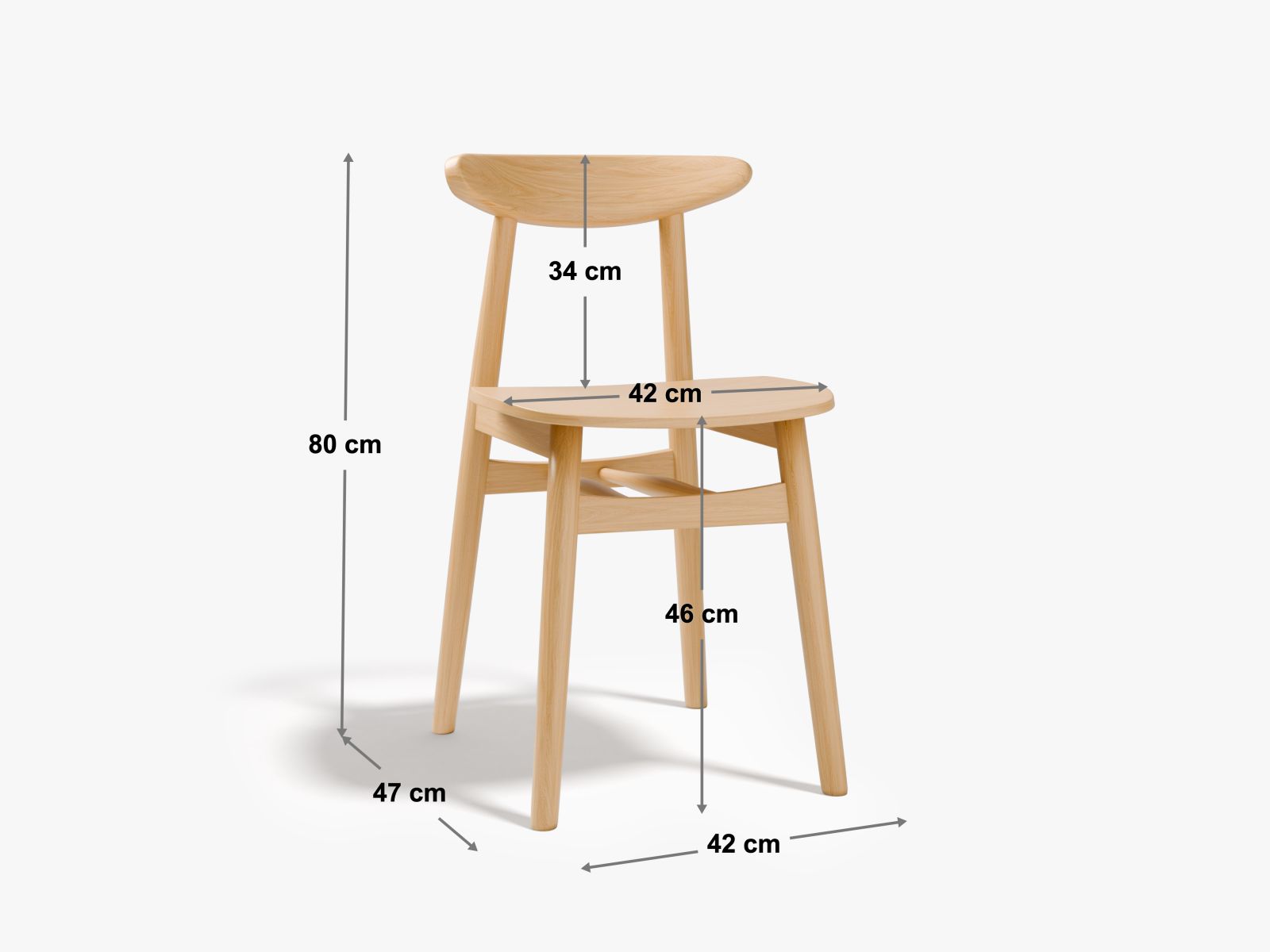 Elie Set Of 2 Chairs, 47x42 cm