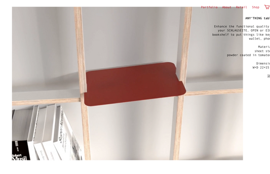 BREUER & BONO ANYTHING AN-R Wall Shelf  – Birch Black/White