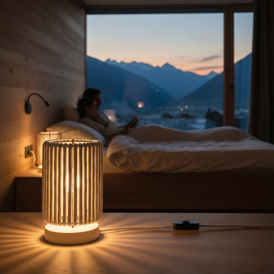 Wool & Wood Table Lamp — Cylinder (Small)