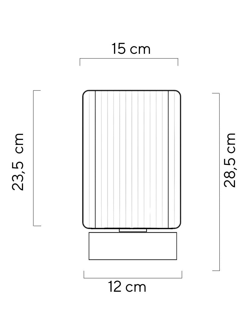 Wool & Wood Table Lamp — Cylinder (Small)