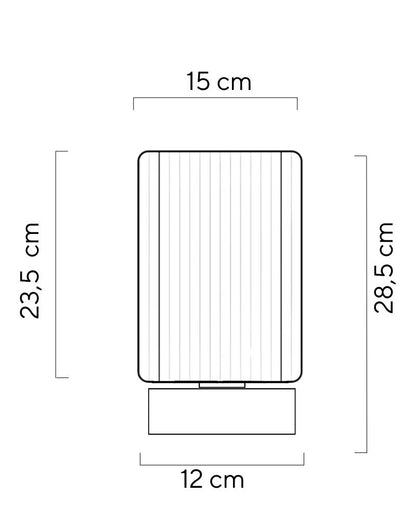 Wool & Wood Table Lamp — Cylinder (Small)
